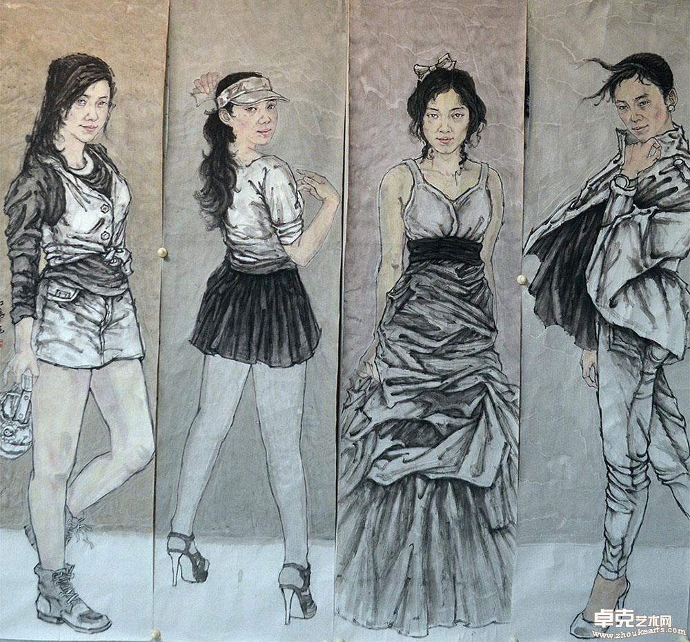 《风景线》200x200cm