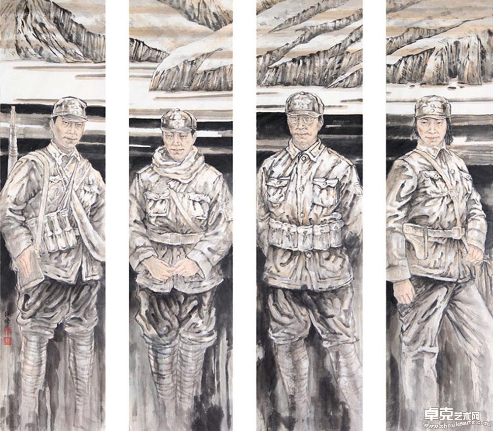 《青春之歌》200x200cm
