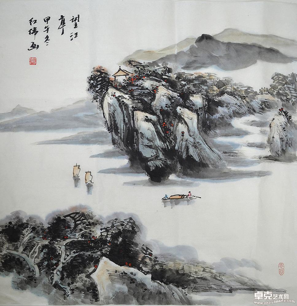 望江亭68x68cm