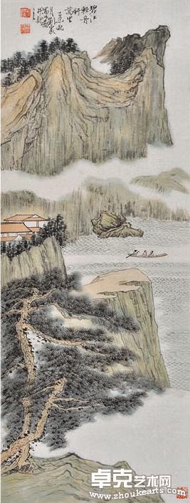 碧江行舟图