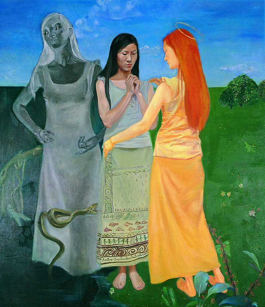 善与恶之间160*140 CM