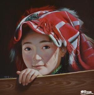 《戴红头巾的女孩》