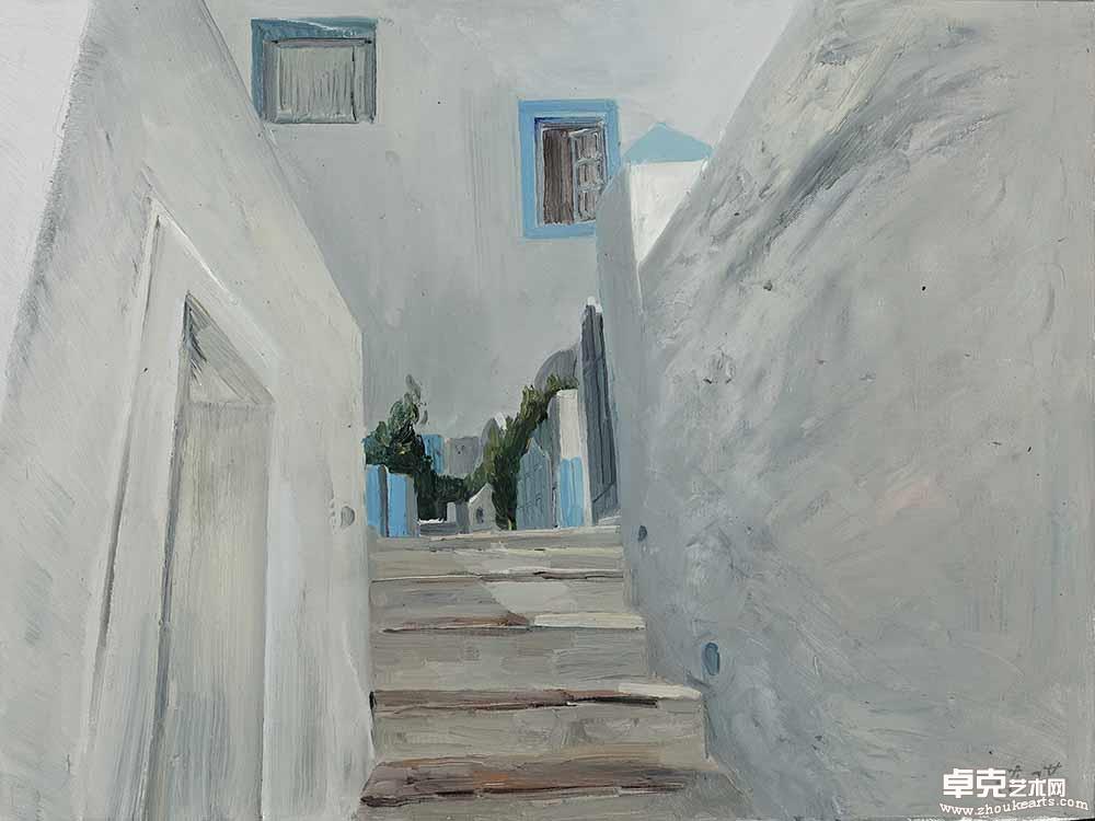 希腊圣岛九80×60cm