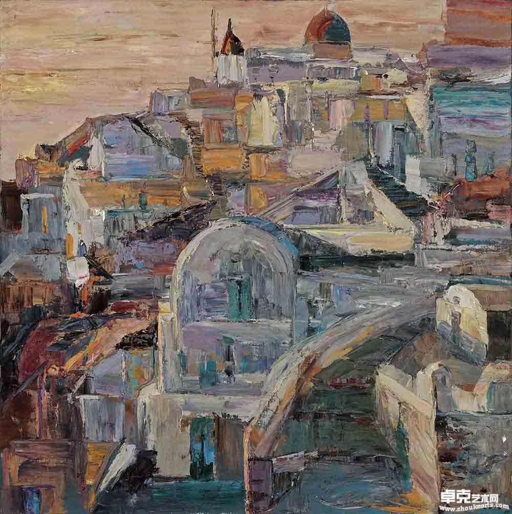 希腊圣岛二  80×80cm 