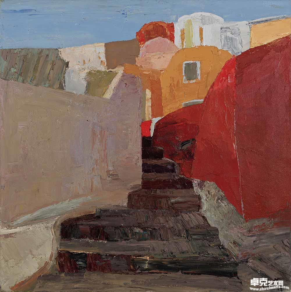 希腊圣岛一  80×80cm 