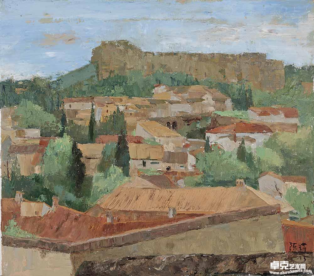古城多莱托80×70cm  