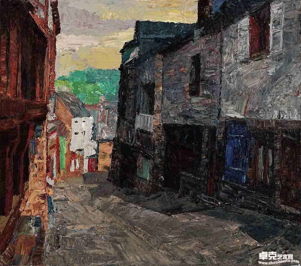 法国迪南小镇五80×70cm  