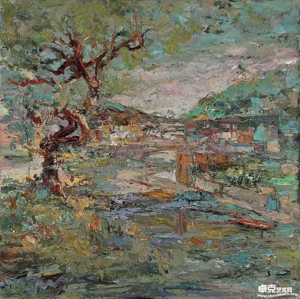 法国迪南小镇二 80×80cm  