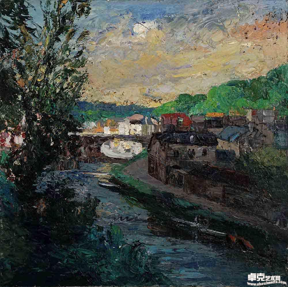 法国迪南小镇一80×80cm  