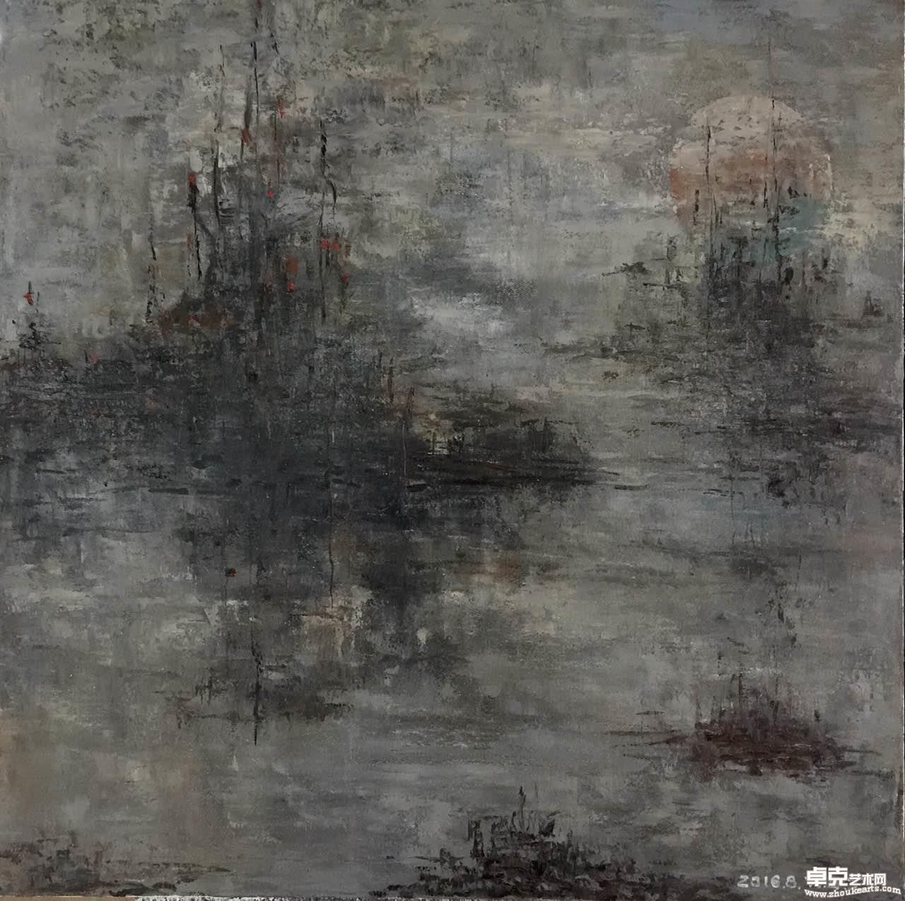 海上升明月 80x80cm