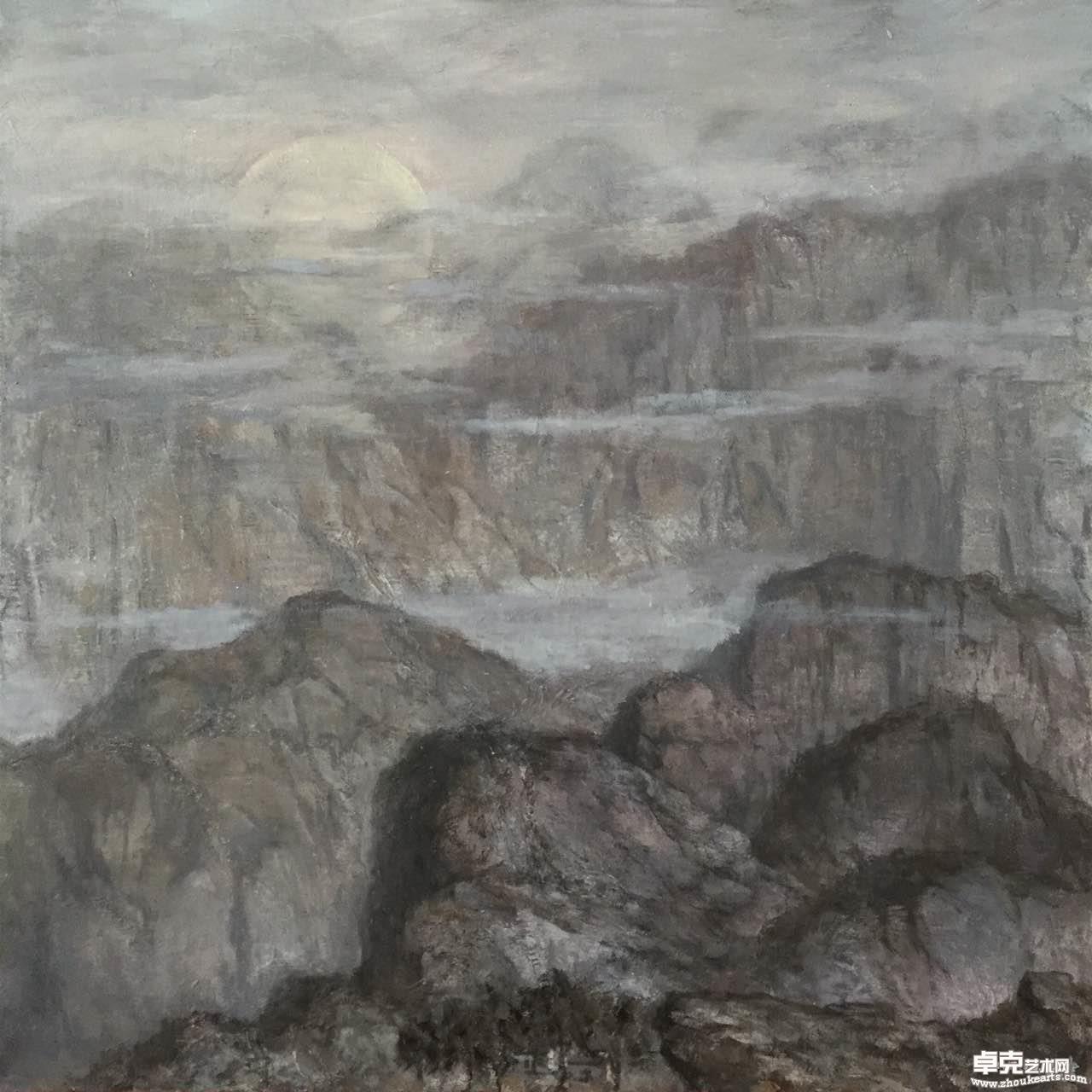 深山也有明月 80x80cm