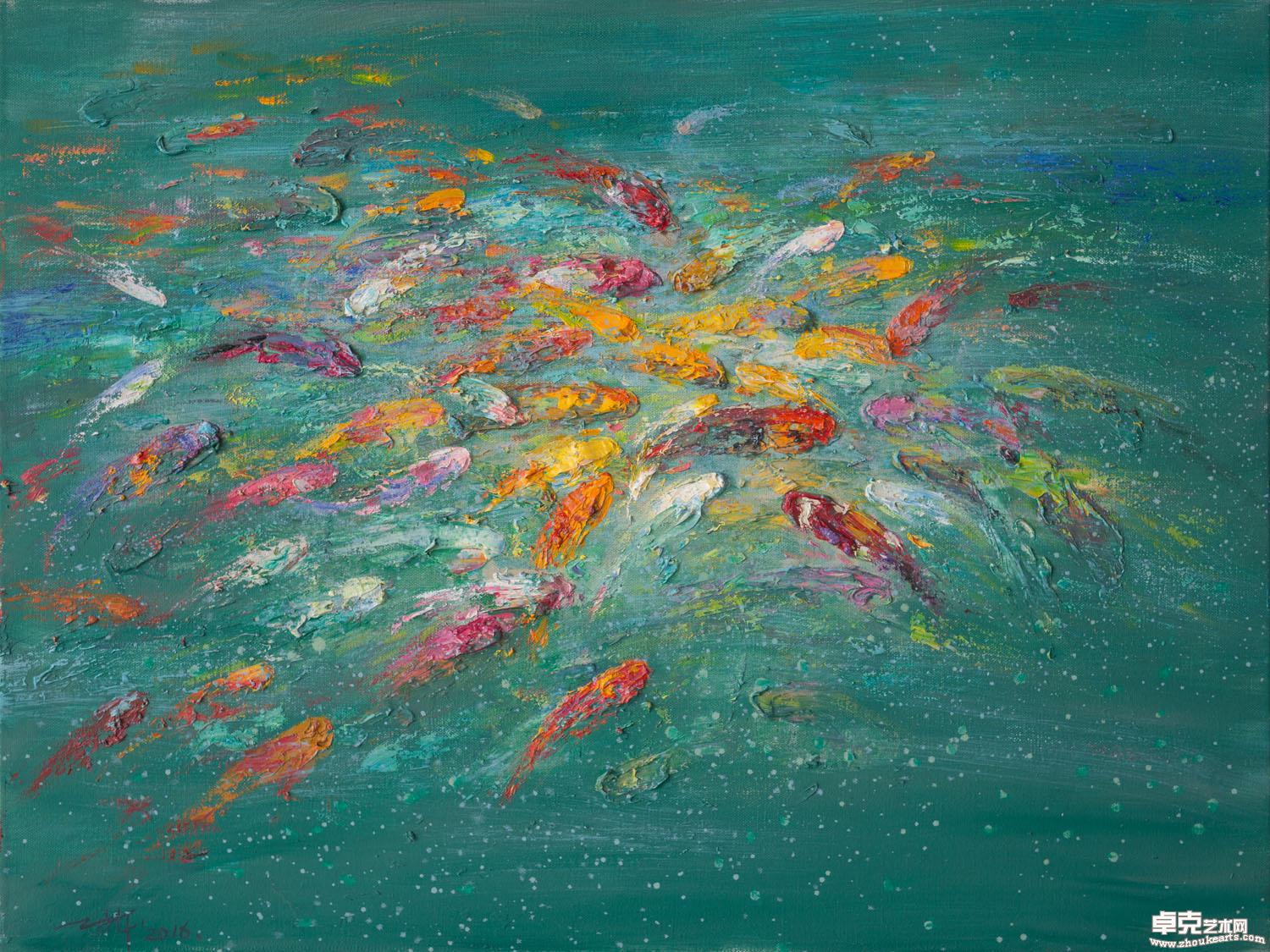 小雨80x60cm