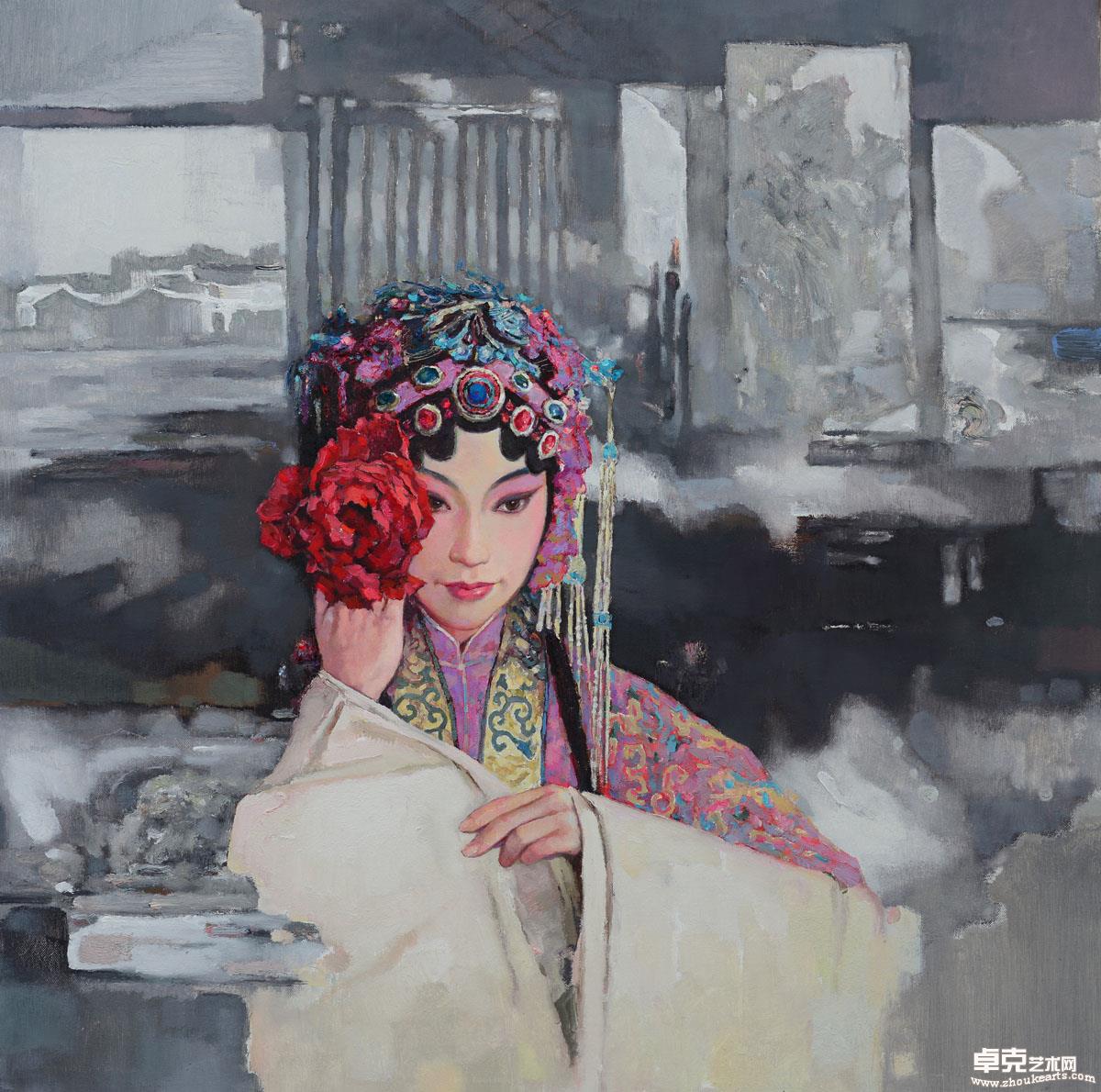 粉蝶儿90x90cm