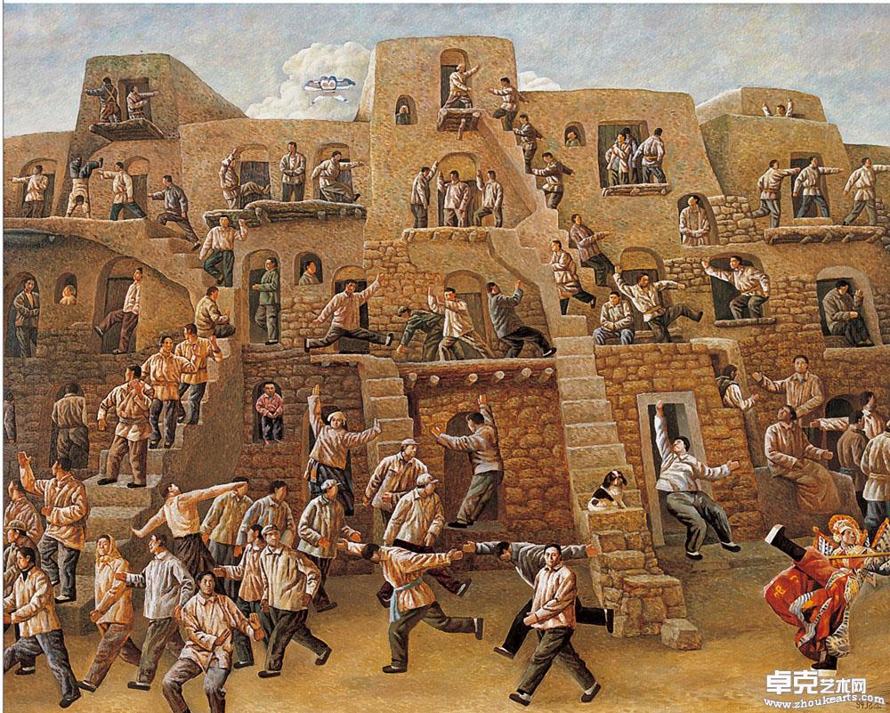 城之一  75x93cm  