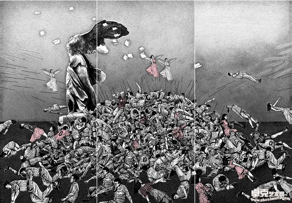 舞台组画系列五 65x95cm 