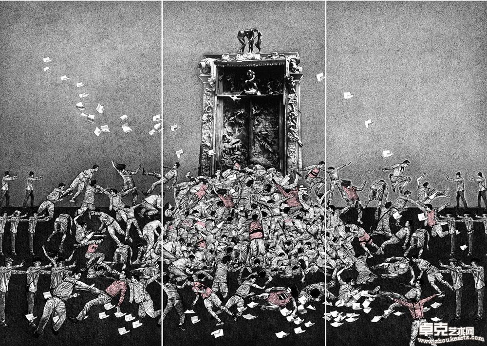 舞台组画系列三 65x95cm 