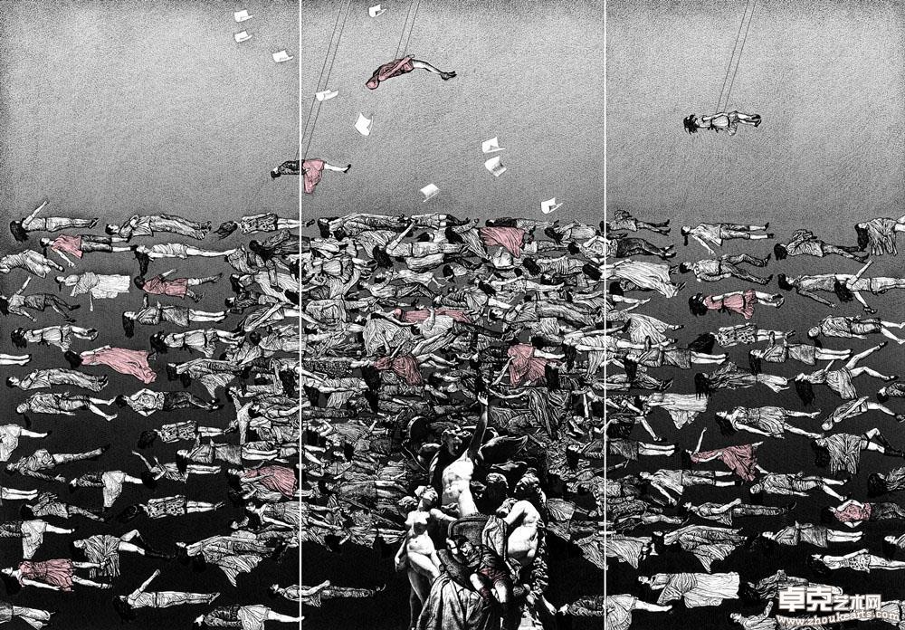 舞台组画系列二 65x95cm 