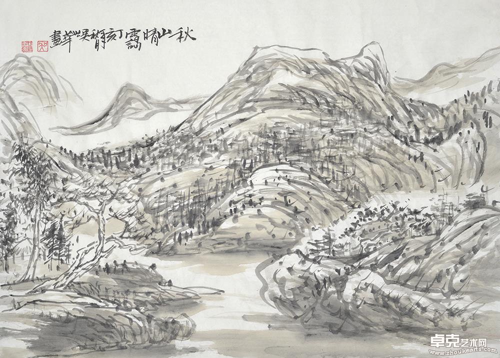 秋山晴霭51x69