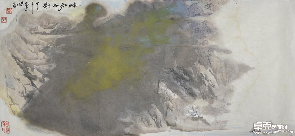 峡江帆影37.5x83
