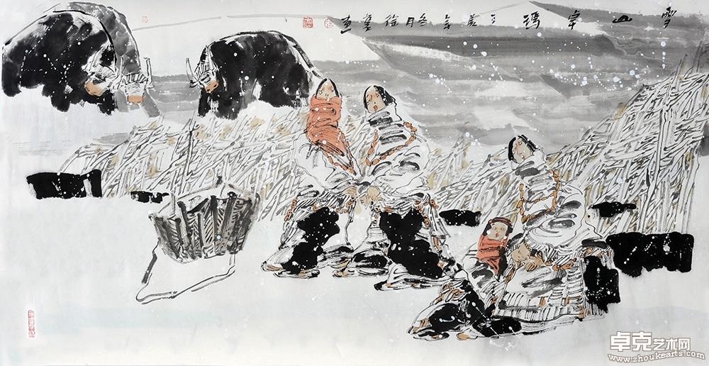 雪山卓玛69x137cm