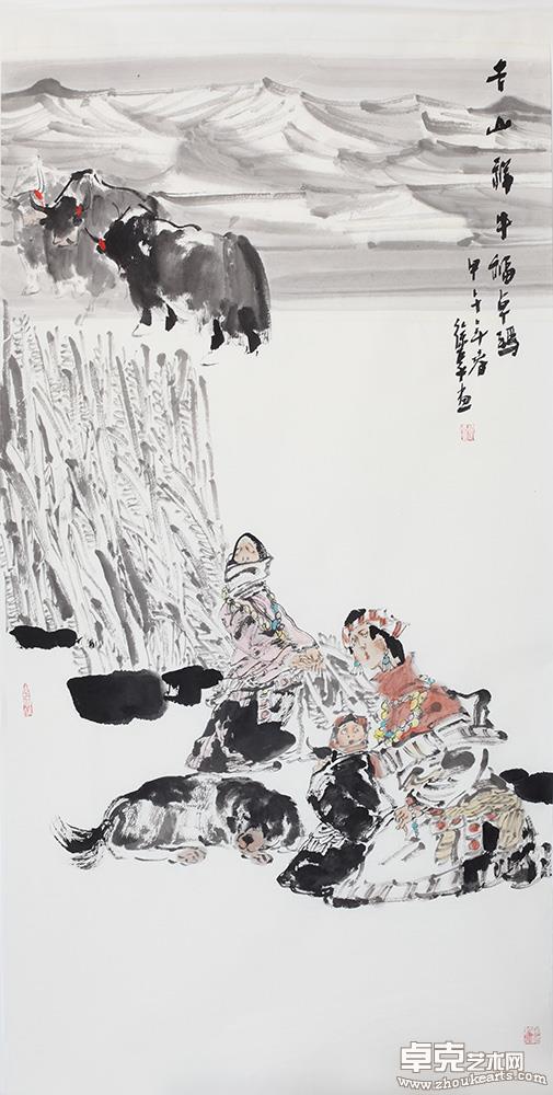 水墨人物小品3-