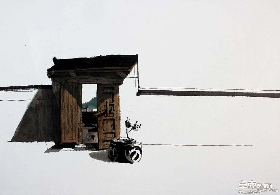 皖南写生一 37x64cm