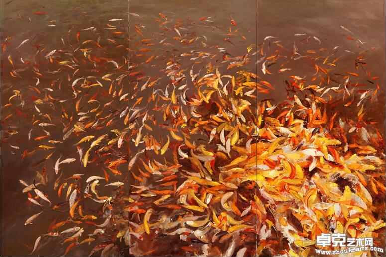 千鱼相会300×200cm