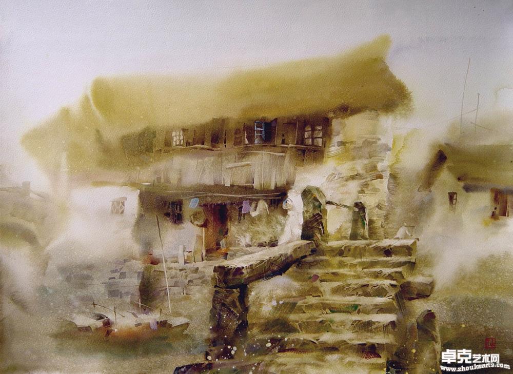 《家门口的老桥》76cmx54cm
