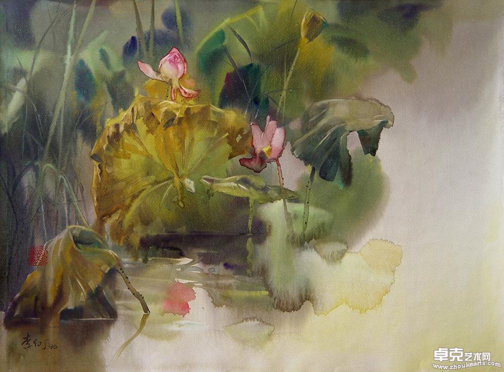 水彩作品778cmx54cm