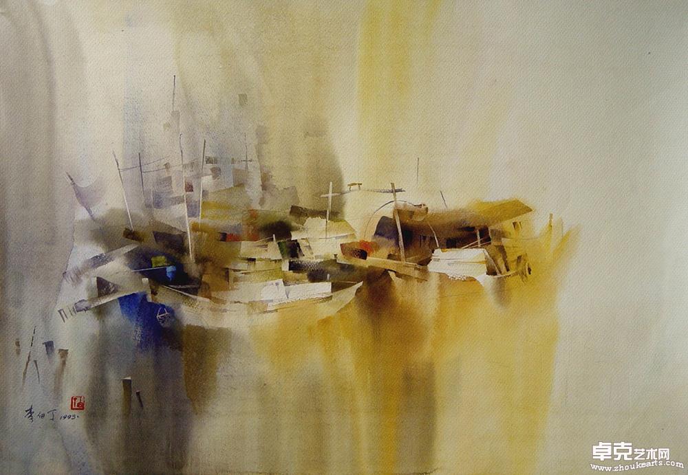 水彩作品1754cmx38cm