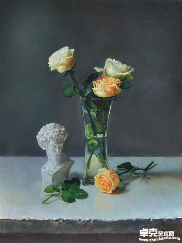 小卫与玫瑰80×60cm