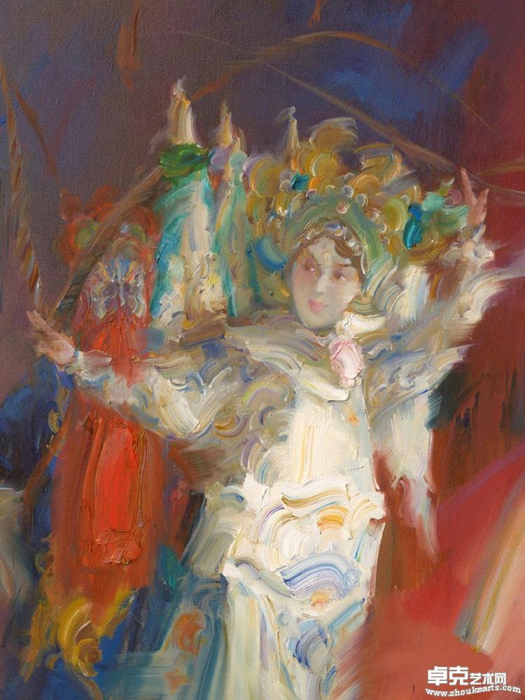 京剧人物《穆桂英》146cmx114cm