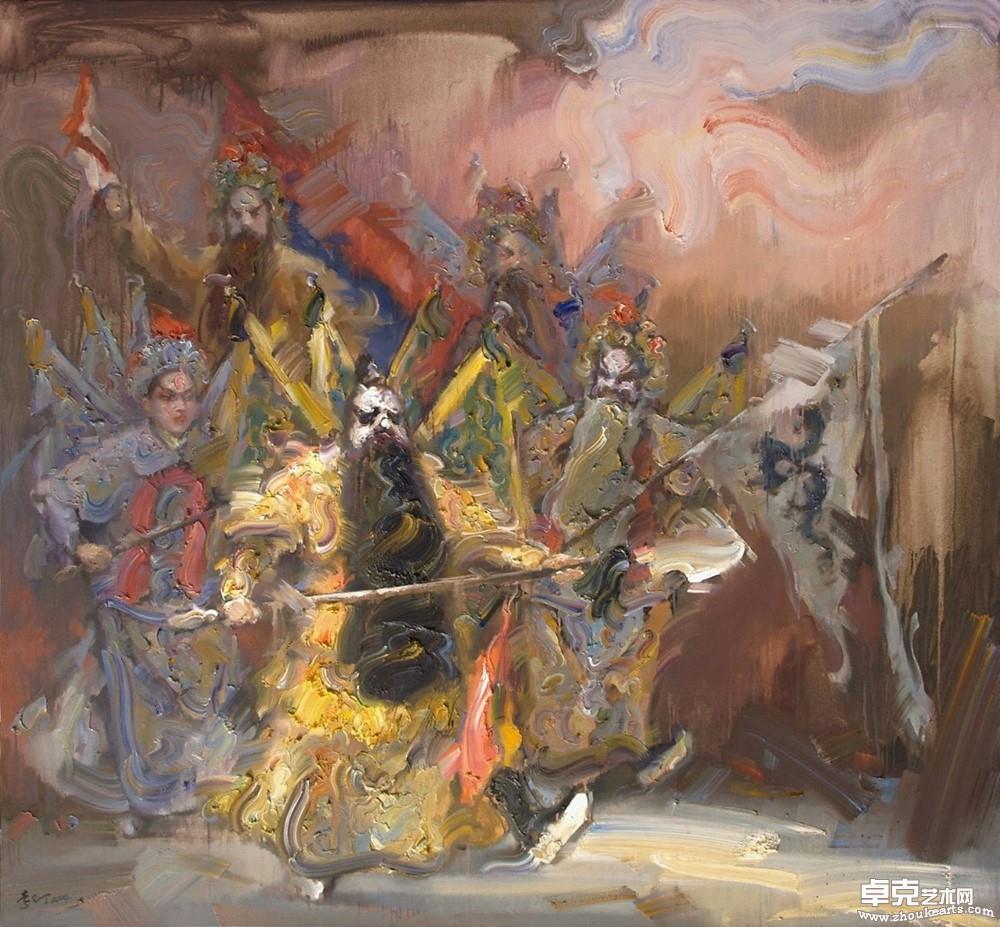 京剧人物《十面埋伏》180cmx168cm