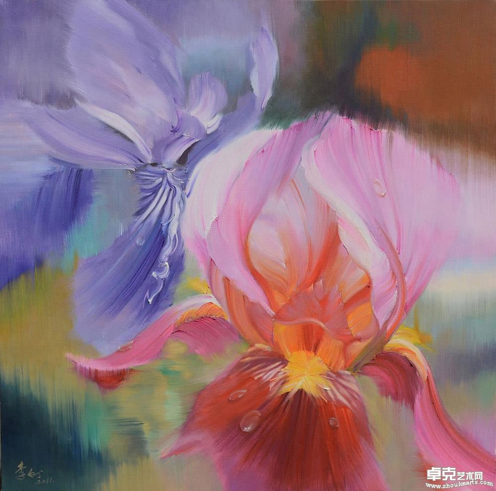 《花开的声音.No.29》80cmx80cm