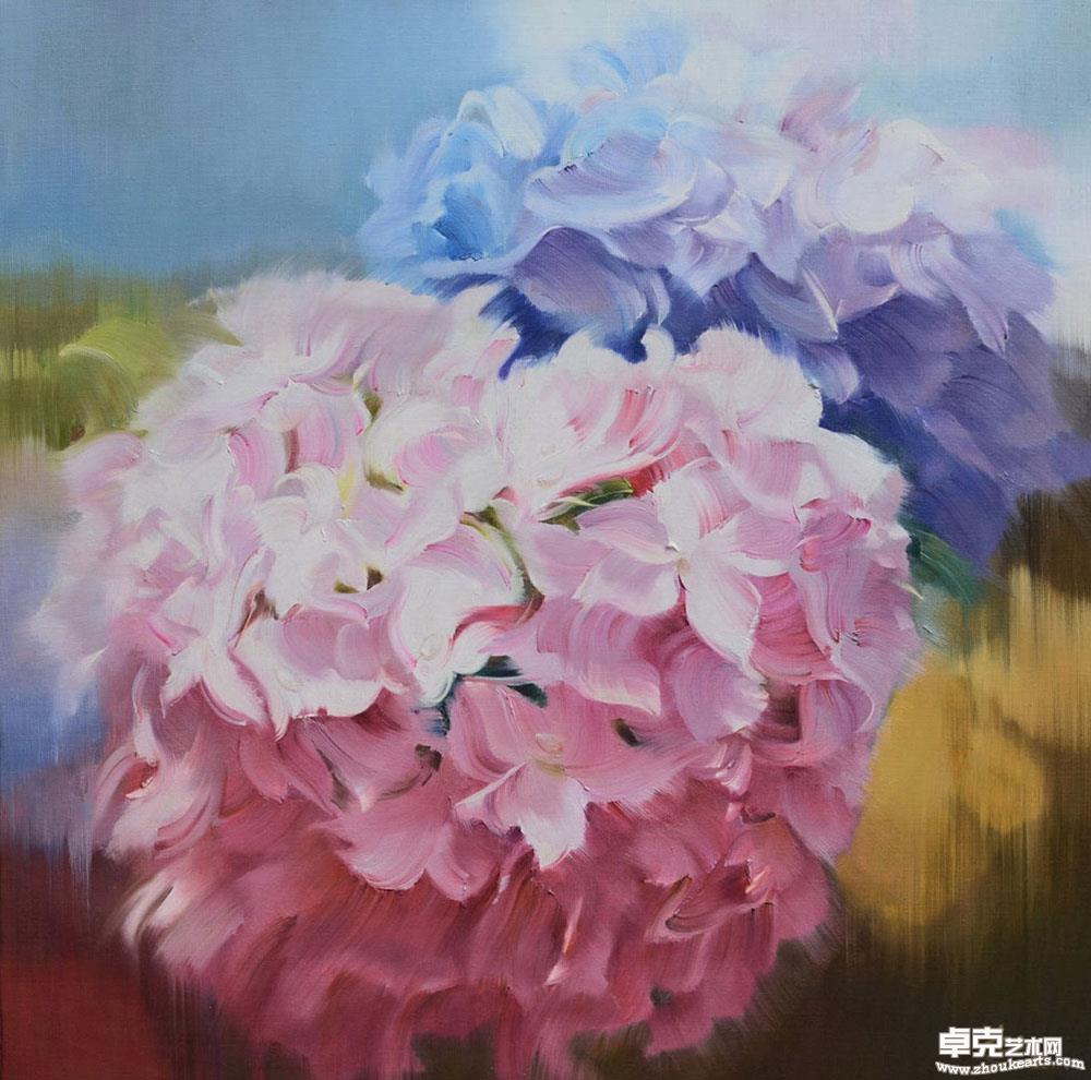 《花开的声音.No.28》80cmx80cm