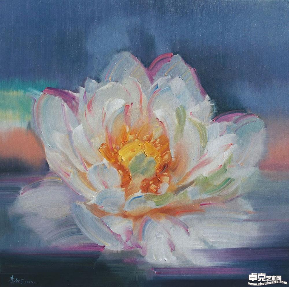 《花开的声音.No.4》80cmx80cm