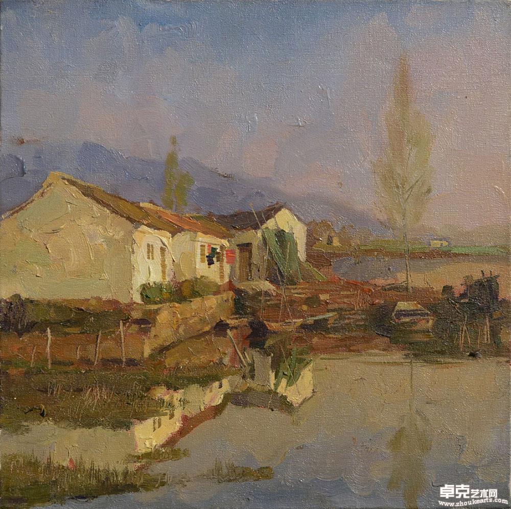 《郊外小景》32cmx32cm