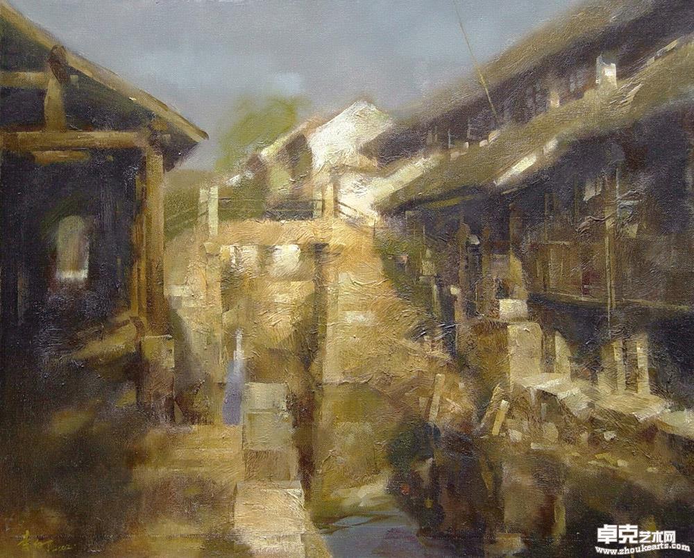 《水乡之晨》之二80cmx65cm