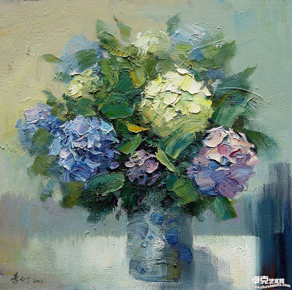 《瓶花》之二50cmx50cm