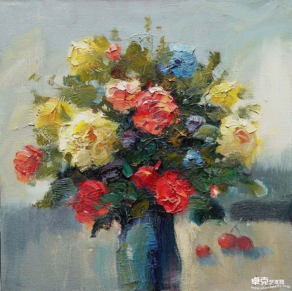 《瓶花》之一50cmx50cm