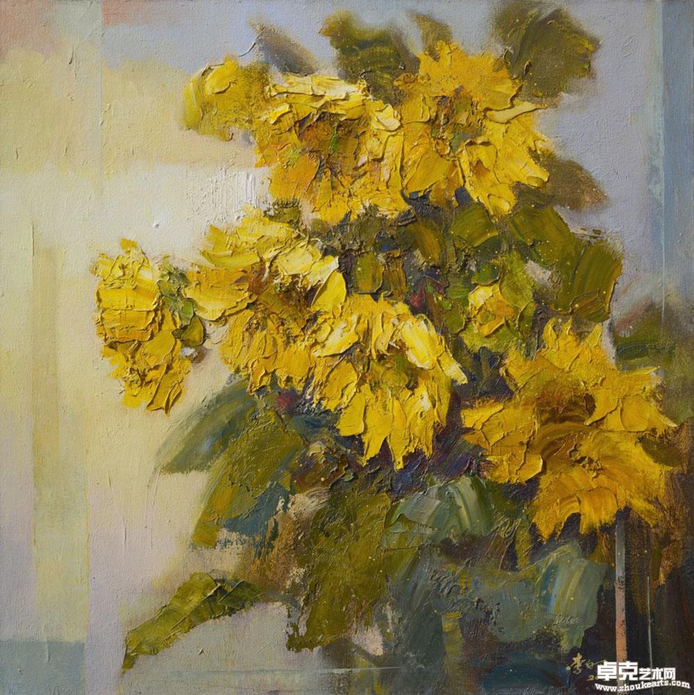 《向日葵》68cmx68cm