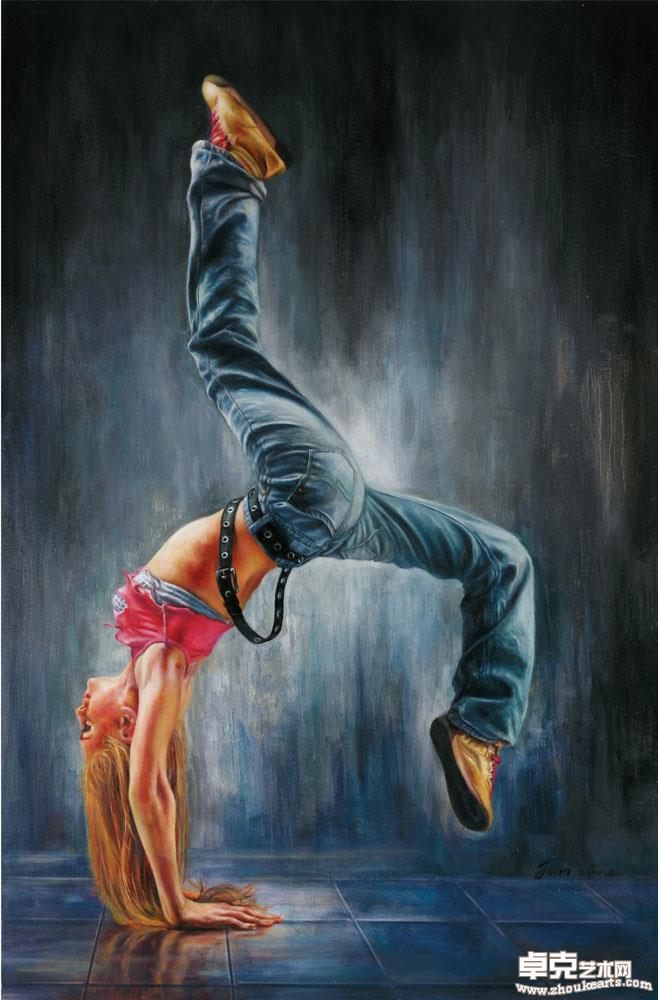 街舞女120x80cm
