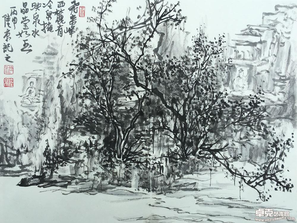 冷泉掩映480x620mm 