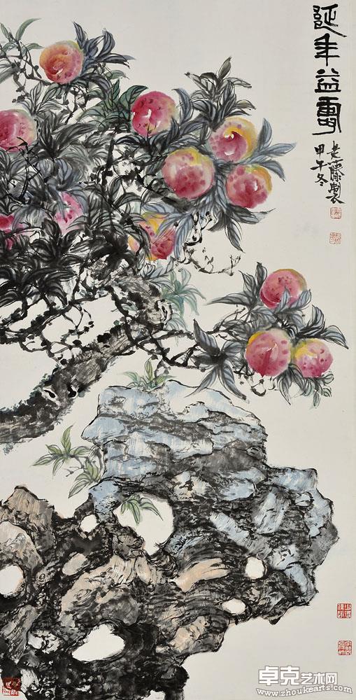 寿石图 168X68cm