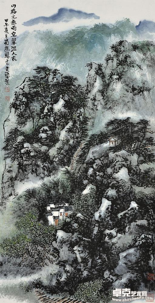 山居图 168X68cm
