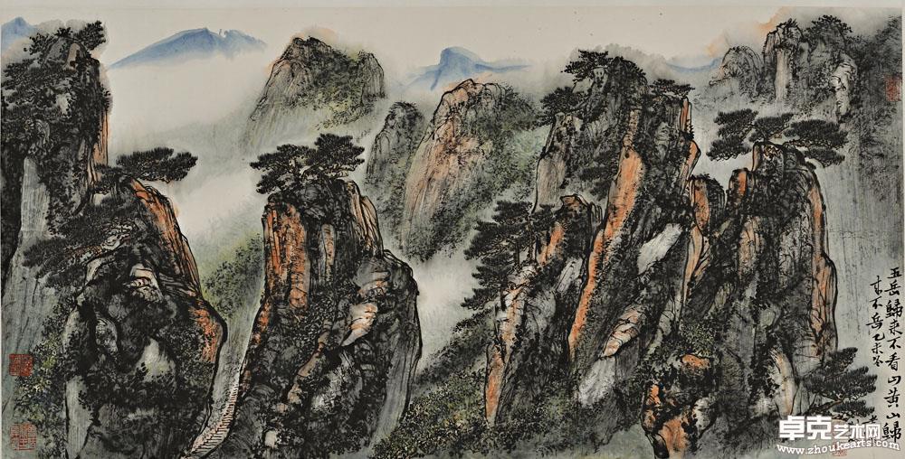 黄山胜览 138X68cm