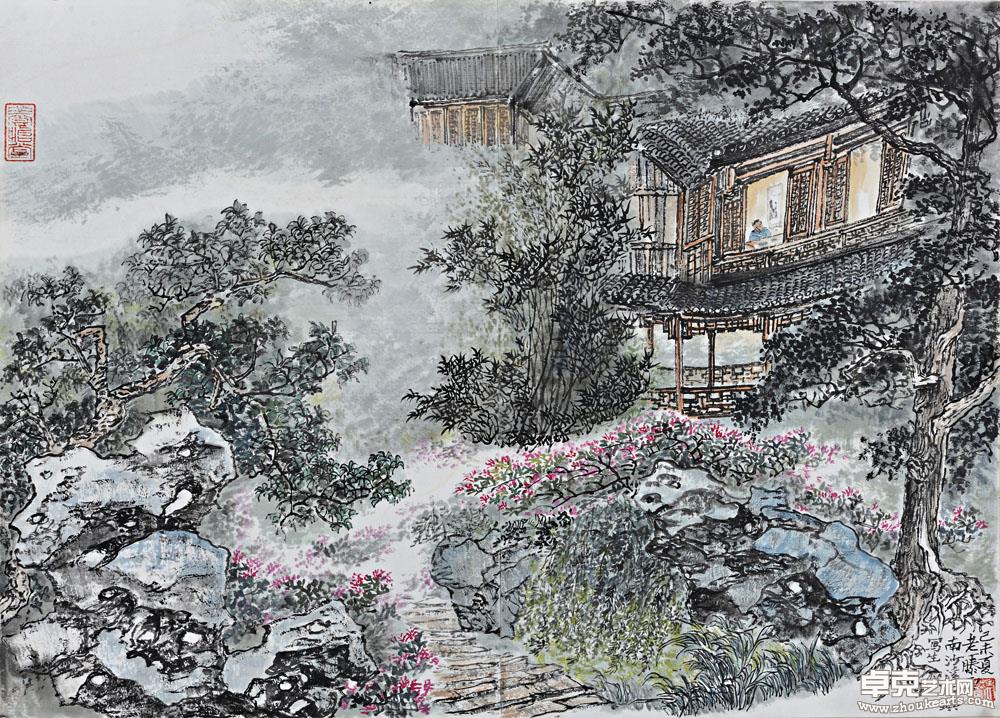 沙溪古镇小院 70X50cm