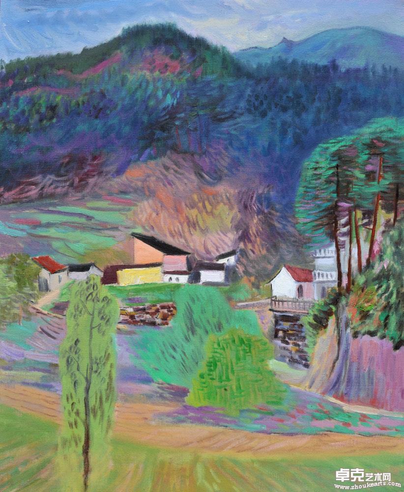 大别深处有人家65x80cm