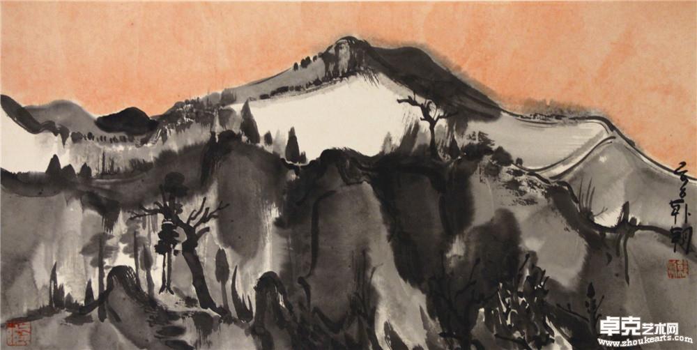 大风景之向晚  34x68cm