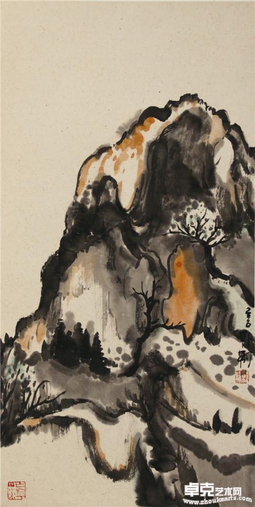 山水日记之秀色  68x34cm